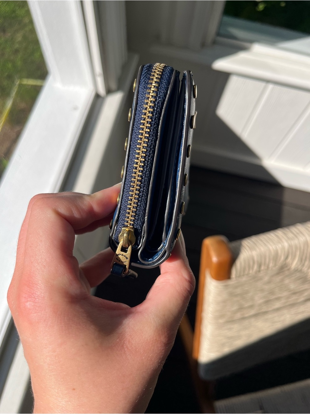Coach Billfold Wallet With Rivets - Picture 3 of 8